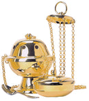 Censer and Boat, Gold Plated - K1001-24GP
