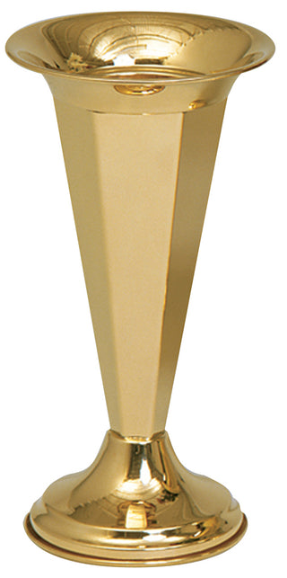 Vase, EACH, Gold Plated, height 15'' with Liner - K120-15-G