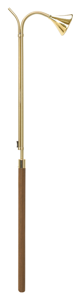 Candle Lighter, Brass with Walnut Handle, 60" - K225-5