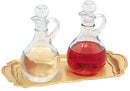 Cruet Set with Satin Brass Tray - K382-SET