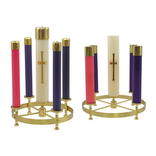 Advent Wreath for Oil Candles - 12" or 15" Diameter - K605-K606