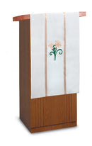 WHITE LILLY GALLOON HANGING LECTERN - LH68319A