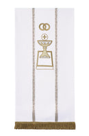 WHITE/GOLD HANGING LECTERN - LH70169A