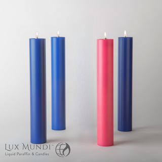 Advent Candle Shells - 3 Purple or Blue, 1 Rose - LMA12-SHELLS