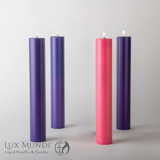 Advent Candle Shells - 3 Purple or Blue, 1 Rose - LMA12-SHELLS