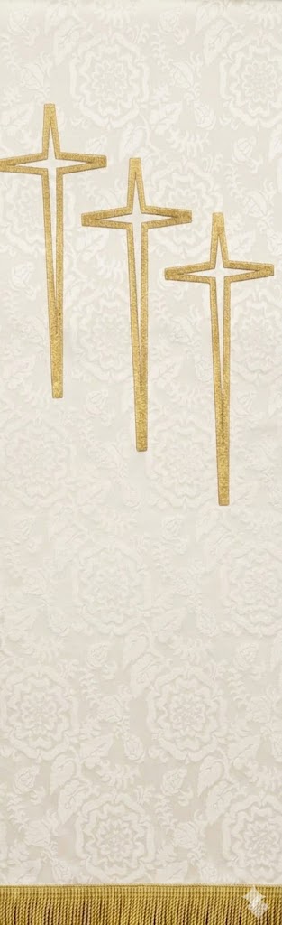 3 CROSS DESIGN PULPIT SCARVES 24" X 36" - LTP23