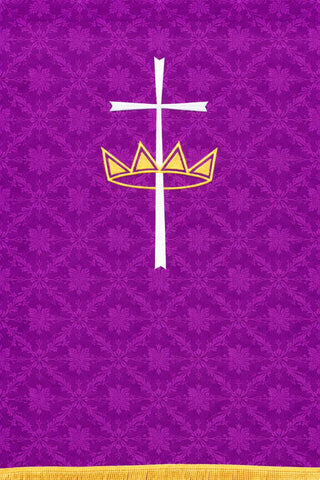 CROSS & CROWN PULPIT SCARVES 24" X 36" - LTP32