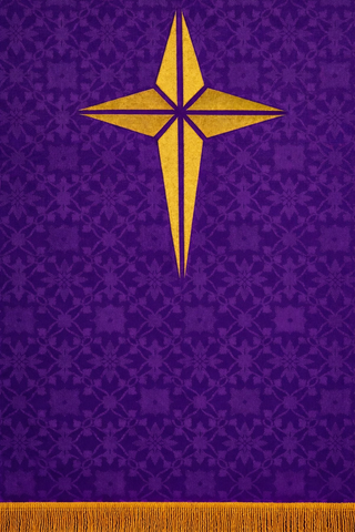 ADVENT STAR PULPIT SCARVES 24" X 36" - LTP35