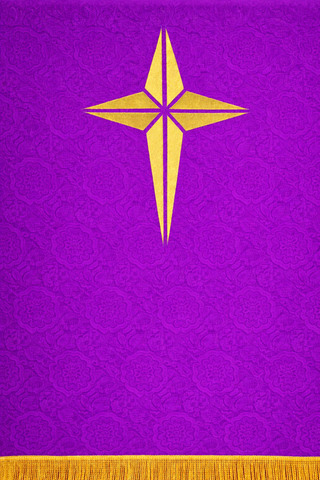 ADVENT STAR PULPIT SCARVES 24" X 36" - LTP35