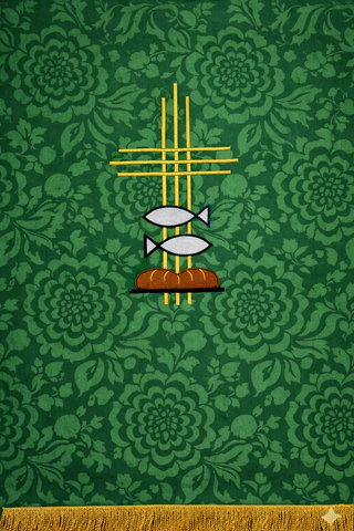 FISH & LOAVES PULPIT SCARVES 24" X 36" - LTP39