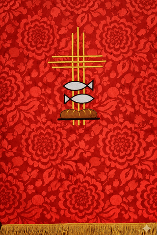 FISH & LOAVES PULPIT SCARVES 24" X 36" - LTP39