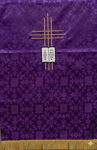 TEN COMMANDMENTS PULPIT SCARVES 24" X 36" - LTP40