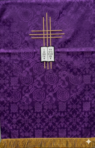 TEN COMMANDMENTS PULPIT SCARVES 24" X 36" - LTP40