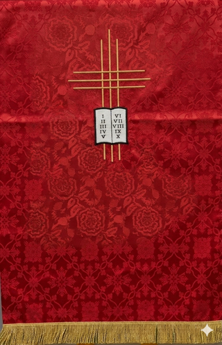 TEN COMMANDMENTS PULPIT SCARVES 24" X 36" - LTP40