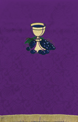 CHALICE W/GRAPES PULPIT SCARVES 24" X 36" - LTP44