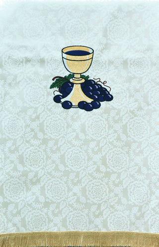 CHALICE W/GRAPES PULPIT SCARVES 24" X 36" - LTP44