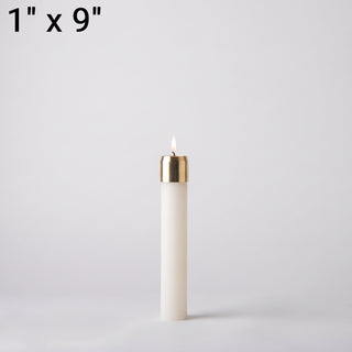 1" x 9" refillable oil candle - LUXR09001