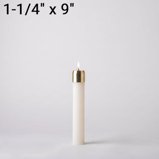1-1/4" x 9" Refillable Oil Candle - LUXR09125