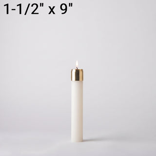 1-1/2" x 9" Refillable Oil Candle - LUXR09150