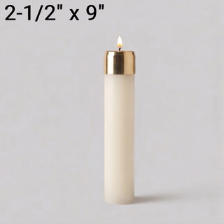2-1/2" x 9" Refillable Oil Candle - LUXR09250