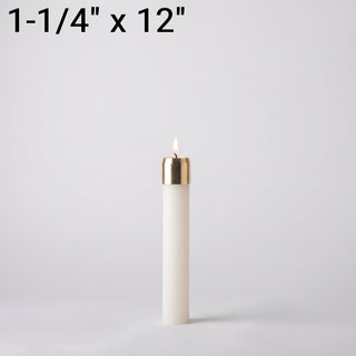 1-1/4" x 12" Refillable Oil Candle - LUXR12125