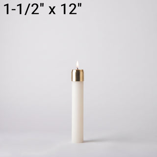 1-1/2" x 12" Refillable Oil Candle - LUXR12150