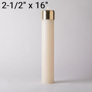 2-1/2" x 16" Refillable Oil Candle - LUXR16250