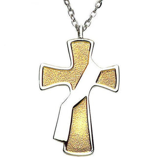 Two Toned Deacon's Cross - M-37