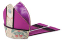 PURPLE W/GREEN VELVET MITRE - M68187A