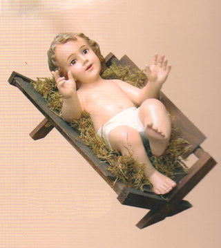 20" Baby Jesus/Wood Crib - N1135