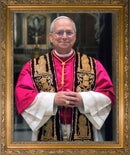 Pope Leo XIV - 18" X 24" - Official Portrait Ornate Gold Framed Art - NW-1877H31