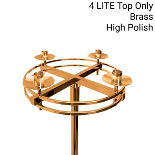 Advent Wreath - 23" Bronze | Brass - Top Only | Hanging  - 4 | 5 LITE - 1100-176