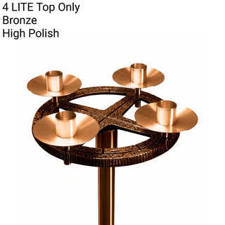 Advent Wreath - 16" Bronze | Brass - Top Only | Hanging  - 4 | 5 LITE - 1103-176