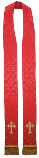RED PREACHING STOLE- PS1082Y