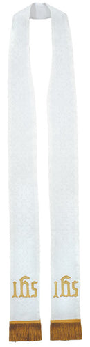 WHITE PREACHING STOLE - PS1149W