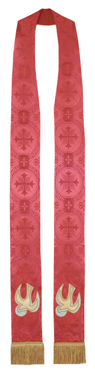 RED DOVE PREACHING STOLE - PS699822W