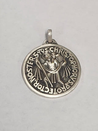 St. Christopher Large PY Bronze Medal-PY105B