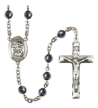 6mm Hematite Rosary-R6002S-8076