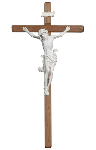 Resin Leonardo Crucifix with Straight Stained Cross - R703000