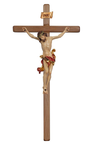 Resin Leonardo Crucifix with Straight Stained Cross - R703000