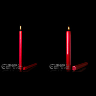 51% Beeswax Red Altar Candles for Christmas