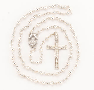 High Polished Sterling Silver Rosary - S844