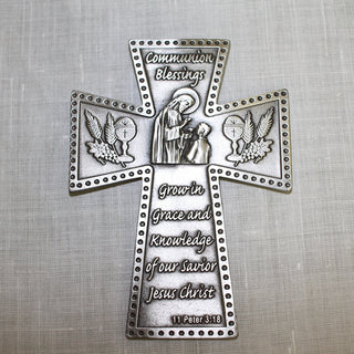 Communion Pewter Cross Boy - SH319