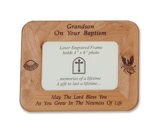 GRANDSON BAPTISM WOOD PLAQUE - SP20-112