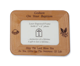 GODSON BAPTISM WOODFRAME - SP20-114