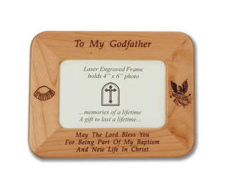 GODFATHER BAPTISM WOOD FRAME - SP20-116