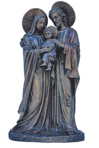 Holy Family Hand-painted Case Bronze 8.5" Statue - SR-77181