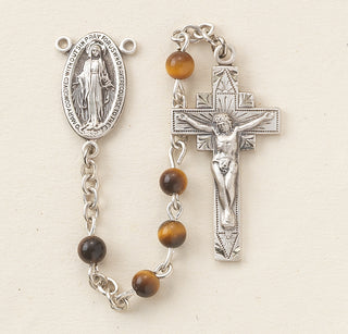 Genuine Tiger Eye Rosary - SR7400TG