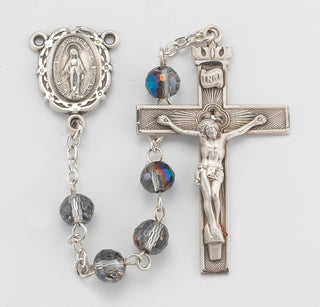 Vitriol Tin Cut Crystal Rosary - SR8133VT