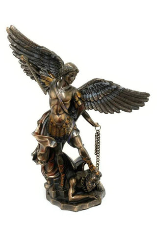 St. Michael 10" Cold Cast Bronze Statue - SRA-MIKE10